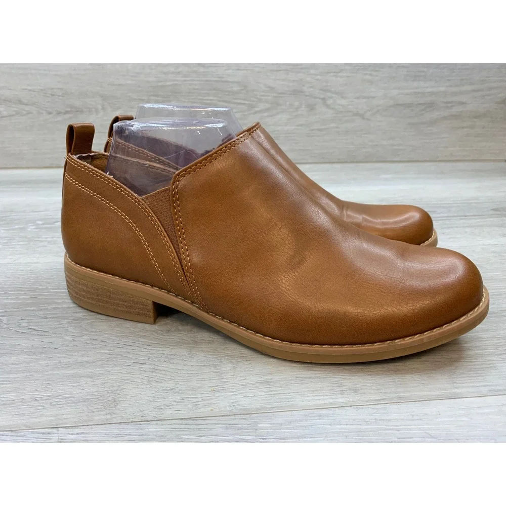 Eurosoft by Sofft Maggie Women's 9.5 Brown Ankle Boots Comfort Casual Booties